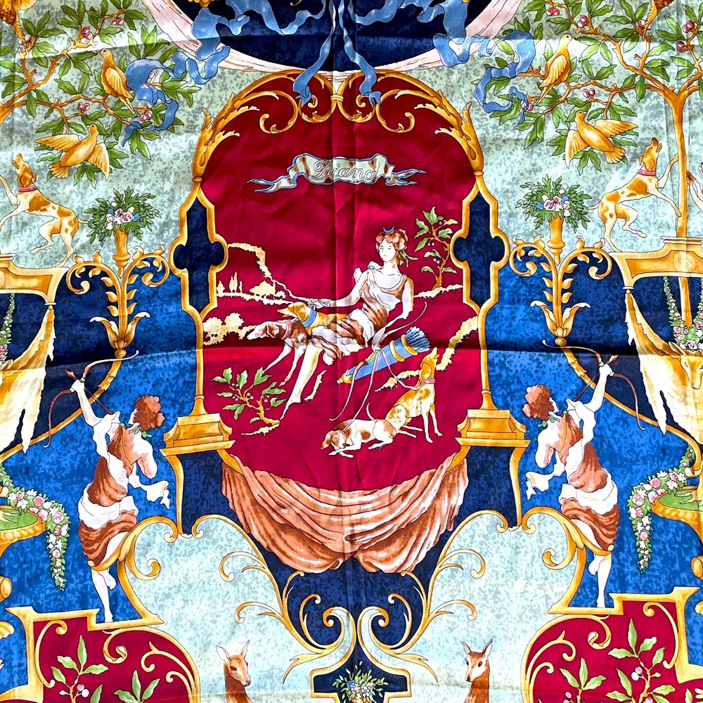 HUGE 100% silk Scarf